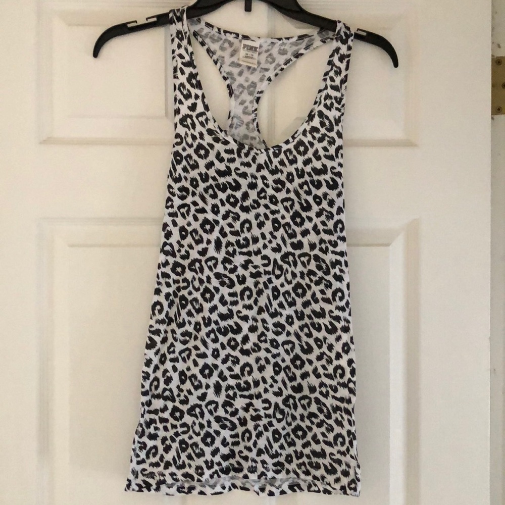 Victoria’s Secret PINK cheetah racerback tank top
